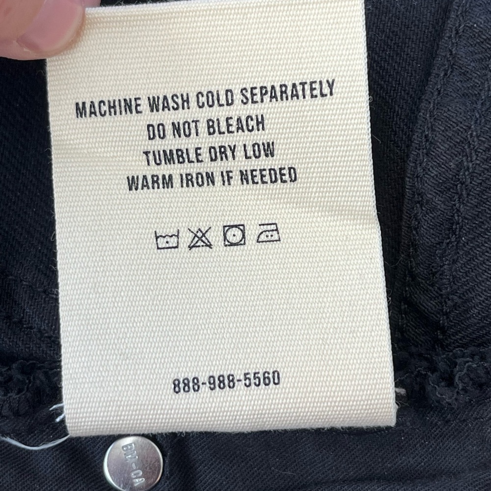 BUCK MASON Black Denim Shorts - Picture 5 of 5